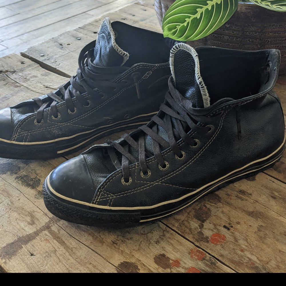 Converse Chuck Taylor All Star European Leather Hi-Tops - 10.5